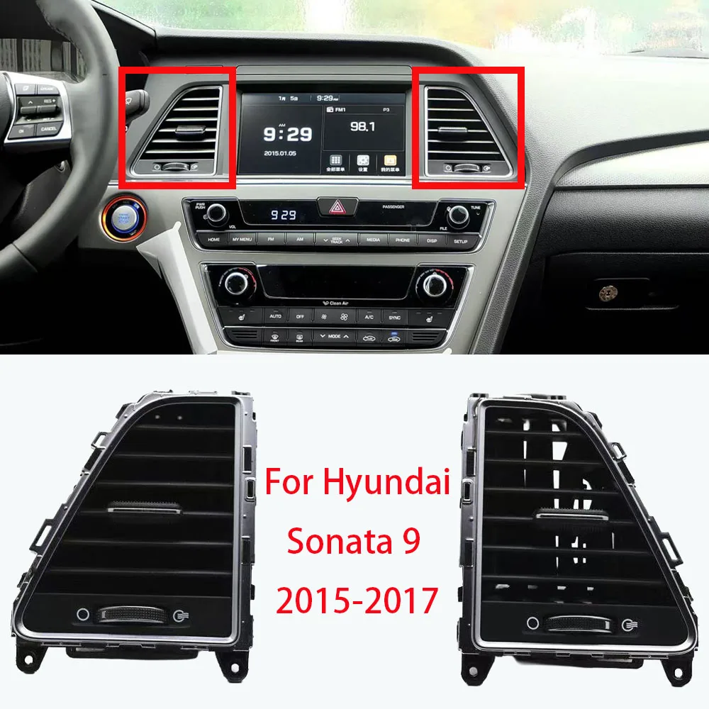 

LINGJIE Car accessories Air Conditioner Outlet Dashboard Air Outlet Air Conditioner Vent A/C Vent For Hyundai Sonata 9 2015-2017