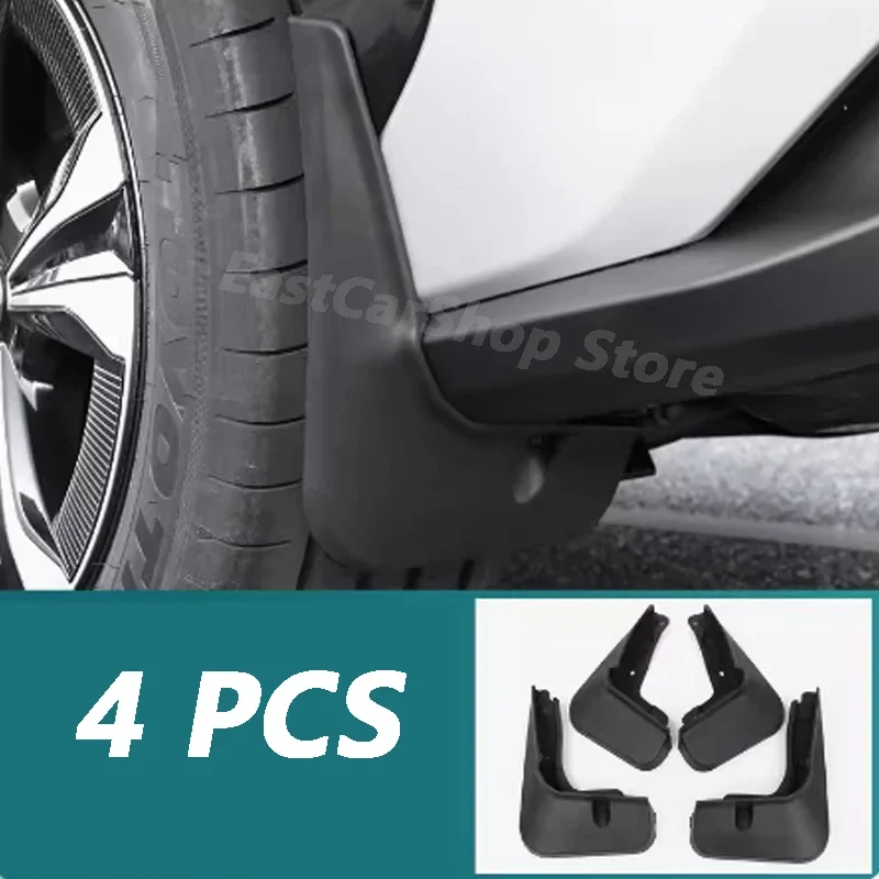 For Toyota BZ4X 2022 2023 Car Front Rear Mudflaps Fender Flares Mud Flaps Painted Mudguards Splash Guard Accessories