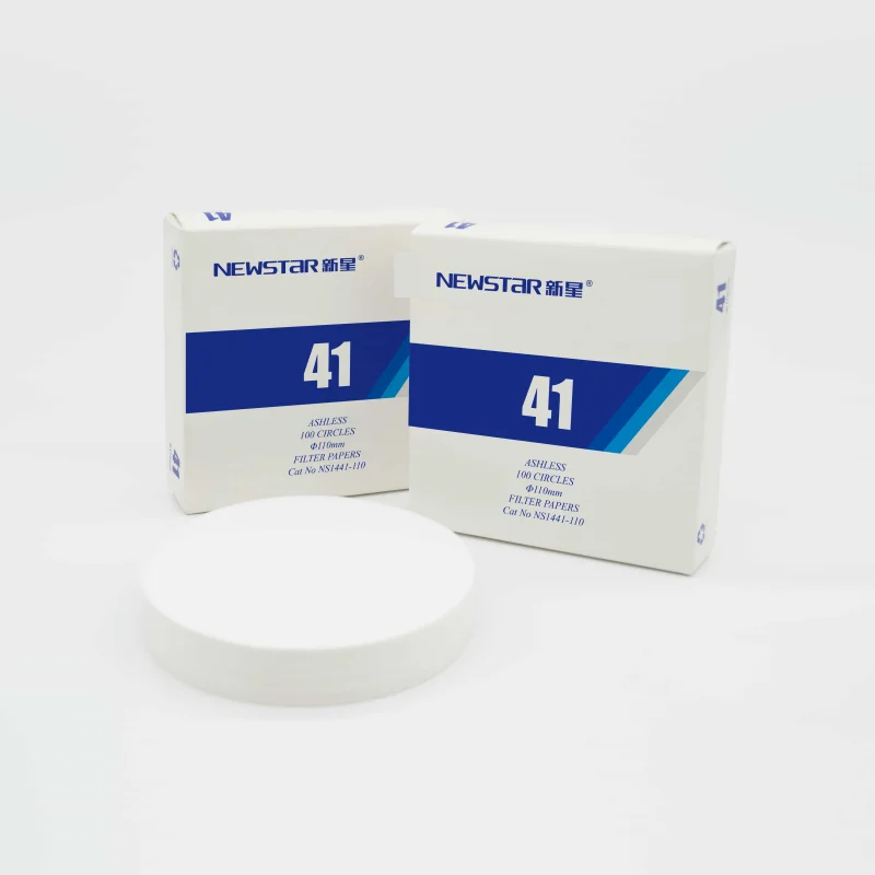 IKEME Quantitative Filter Paper Grade 41 Equivalent to What man Ashless Filter Paper Pore Size 20-25μm Circle 100pcs/pack