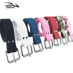 2026 1 pcs 1.3M~1.5M Cutable Silicone Gel Rubber Weight Belt With Stainless Steel Buckle Freediving ScubaDiving BCD Accessories