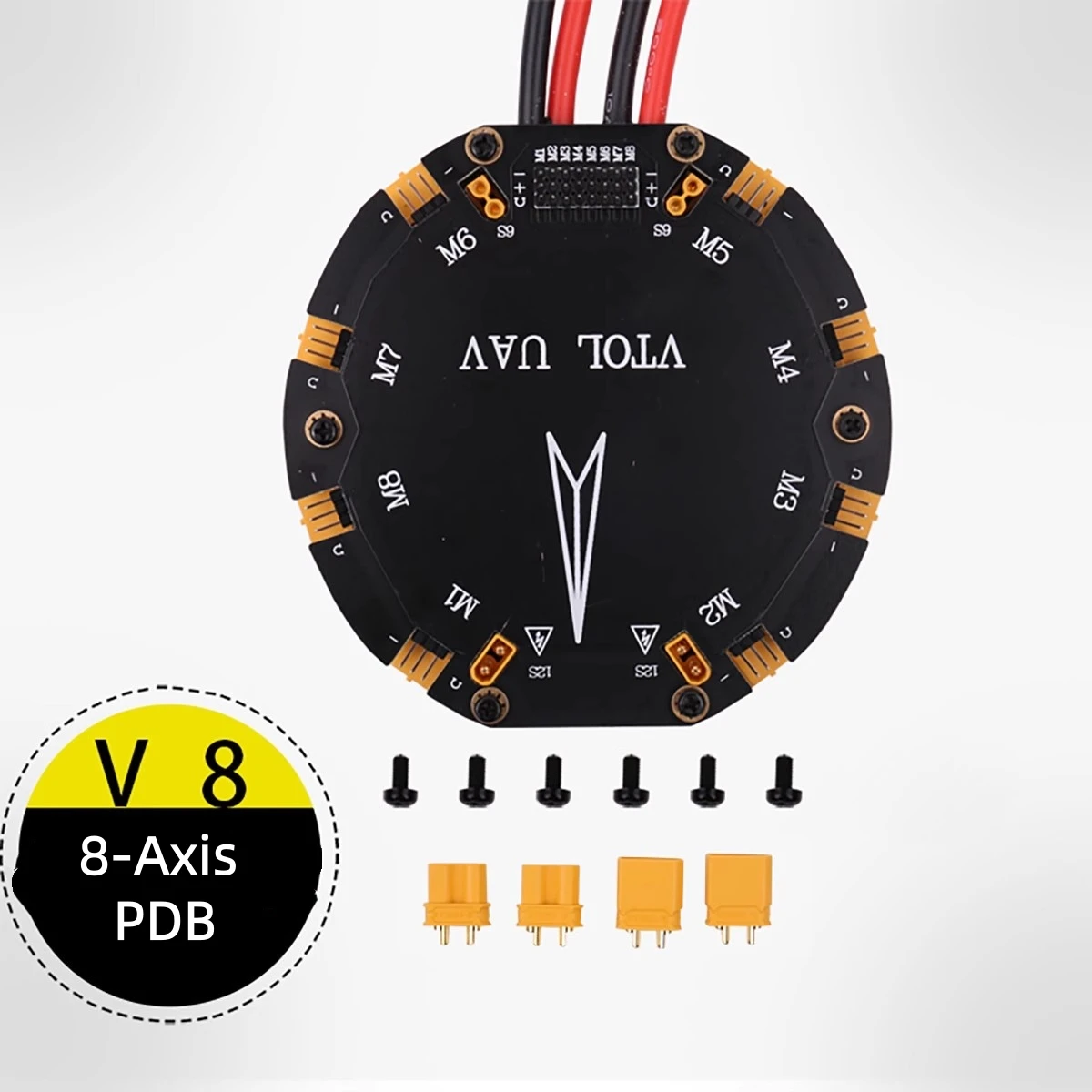 

6-Axis / 8-Axis Power Distribution Board 480A High Current PDB for Plant Protection RC Drone