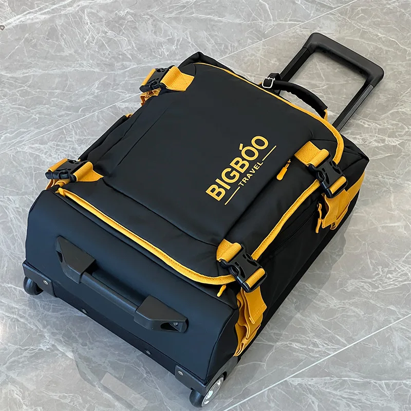 حمل على الأمتعة مجموعة حقيبة سحب قضيب صندوق 20 بوصة حمل على حقيبة أكسفورد القماش السفر الأمتعة شنط سفر كبيرة بعجلات #5