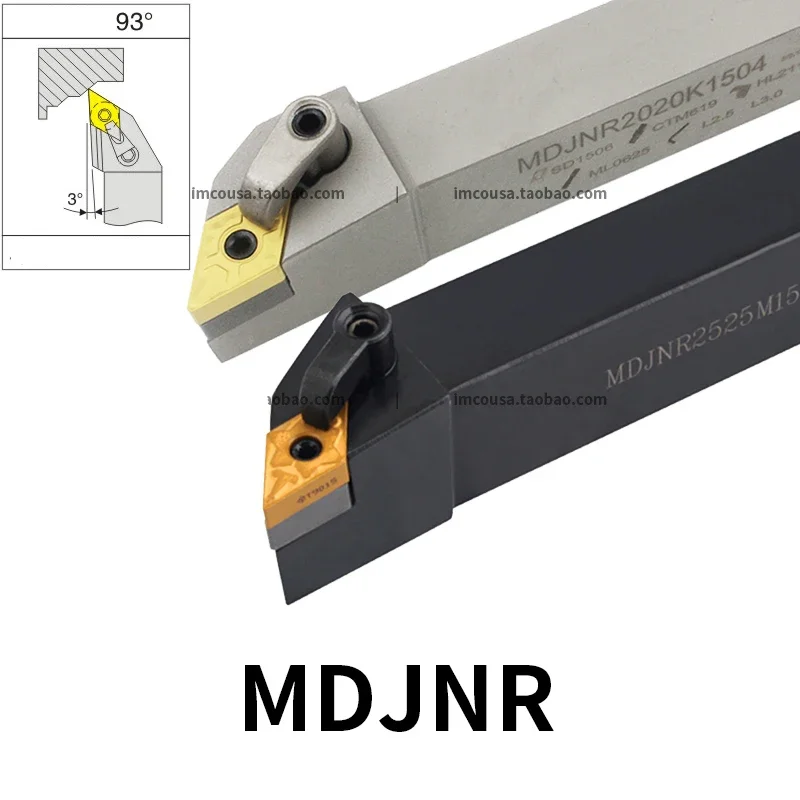 MDJNR2020K15 MDJNR2525M15 External Turning Tool Holder DNMG150404 DNMG150608 Carbide Insert DNMG Lathe Cutting Machine Tools Set