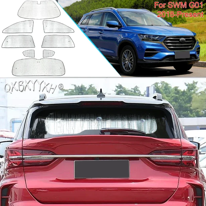 For SWM G01 2018-Present Car Sun Shade Aluminum Foil Foldable Cover Auto UV Heat Insulation Windshield Sunshades Accessory