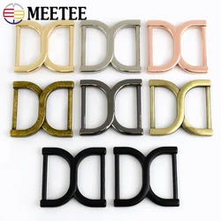 Meetee 5/10/20Pcs 25mm Metal Bag Strap Connector Buckles Handbag Adjuster Hooks Garment Belt Clasps DIY Hardware Accessoriess