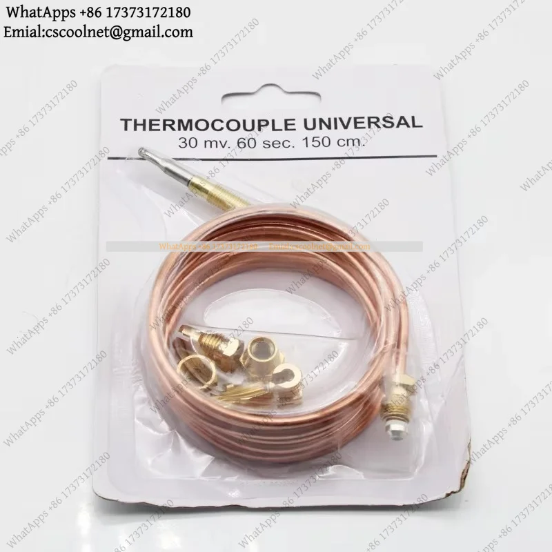 k3 Universal Copper Thermocouple 30mV 60sec 150cm for LPG NG Gas Stove Oven