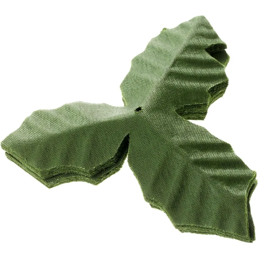 50Pcs Artifical Leaves Rose Flower Leaf Wedding Bouquet Garden Home Decor Crafts - Green