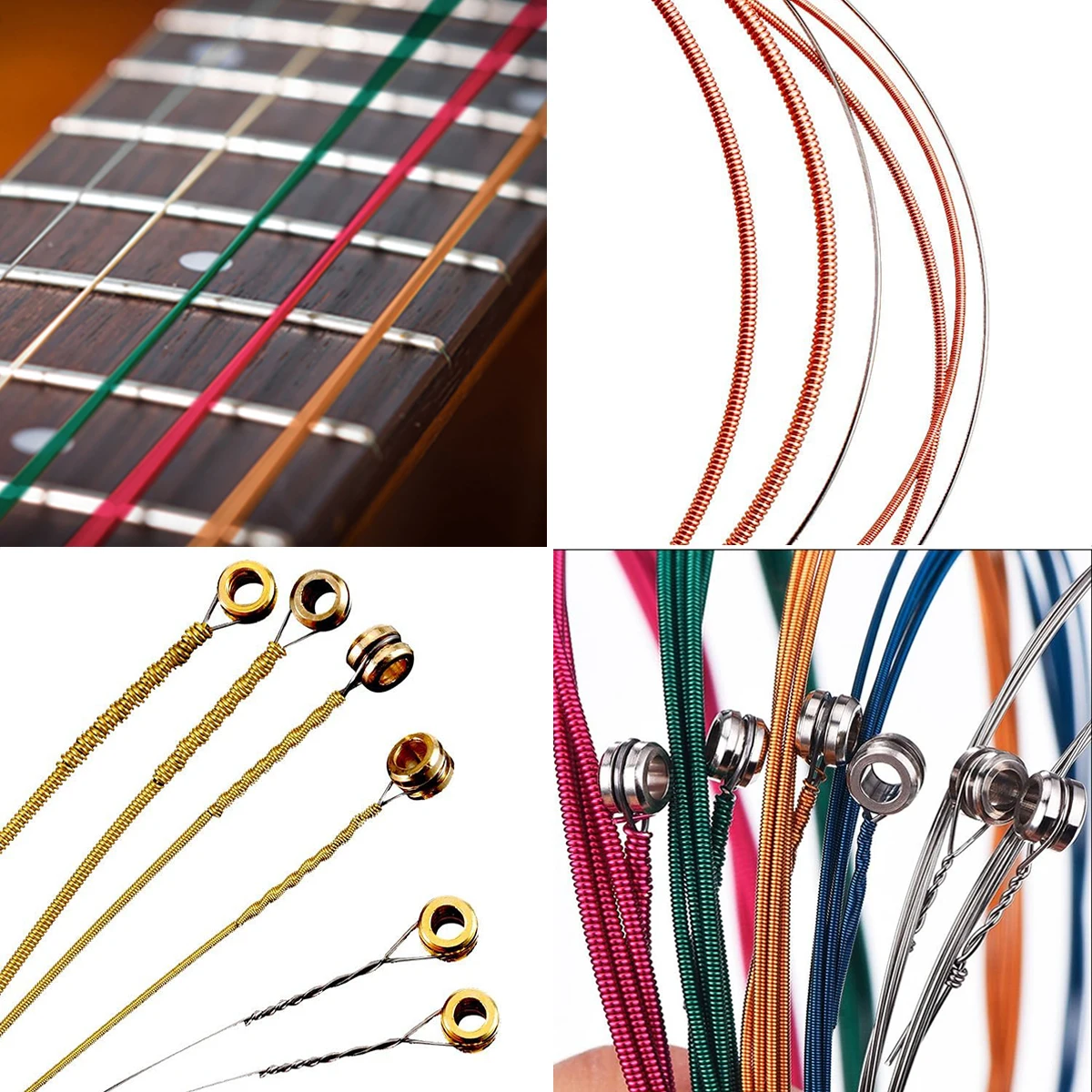 58-in-1 ギターアクセサリーセット：チューナー、カポ、弦カッター、様々な弦、カラフルなピック、その他のギタープレーヤーに必須のアイテム