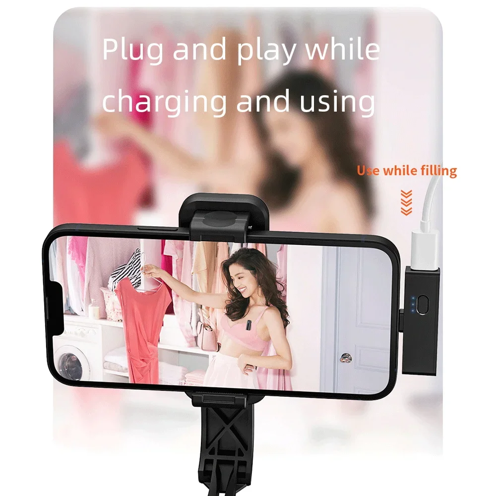 Mikrofon Lavalier Nirkabel untuk Perekaman Studio Mikrofon Kerah Profesional Magnetik dengan Kotak Pengisi Daya Pengurang Kebisingan Langsung