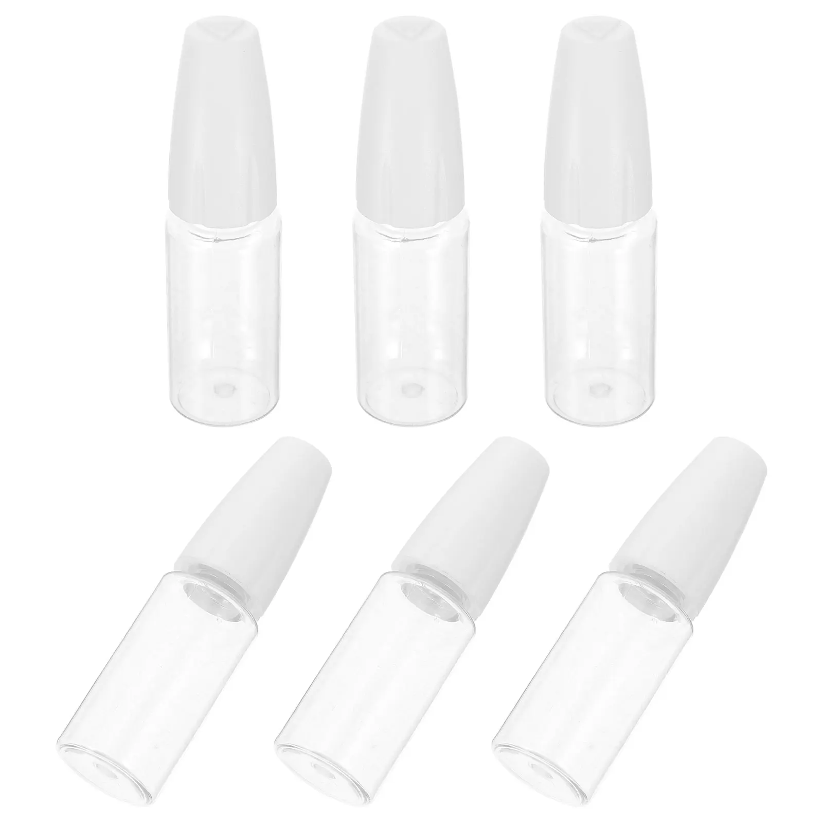 

6pcs PET Transparent Needle Tip Applicator Bottles 10ml Precision Dispensing Squeeze No Leakage Storage