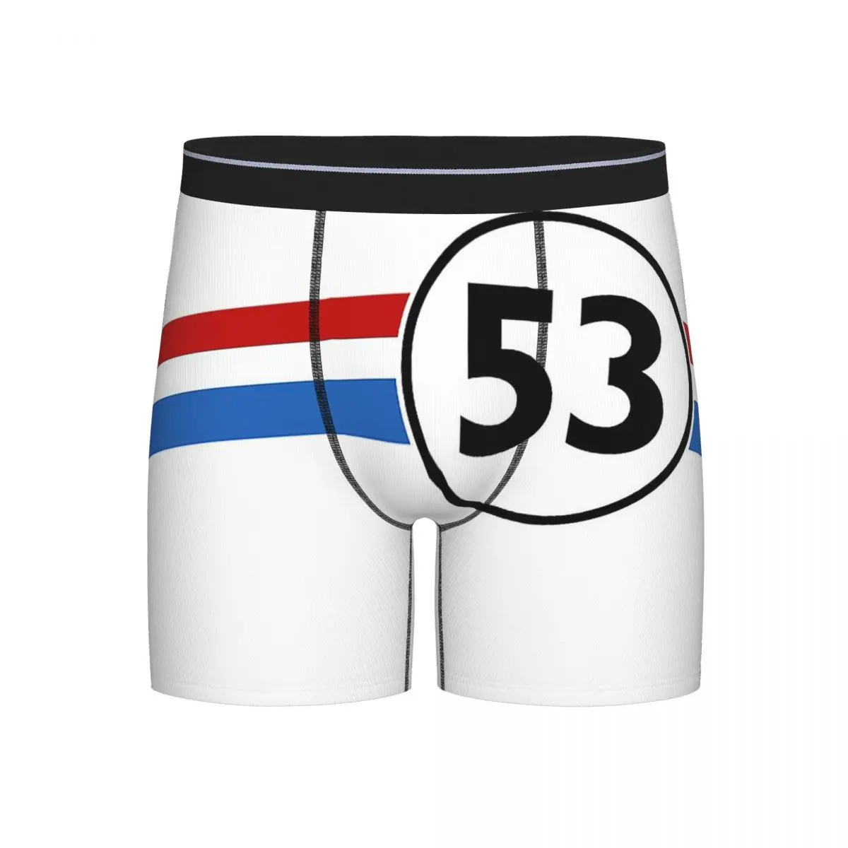 

Long Boxer Underpants Shorts Herbie Number 53 Panties Men's Soft Underwear for Homme Man Boyfriend Gifts