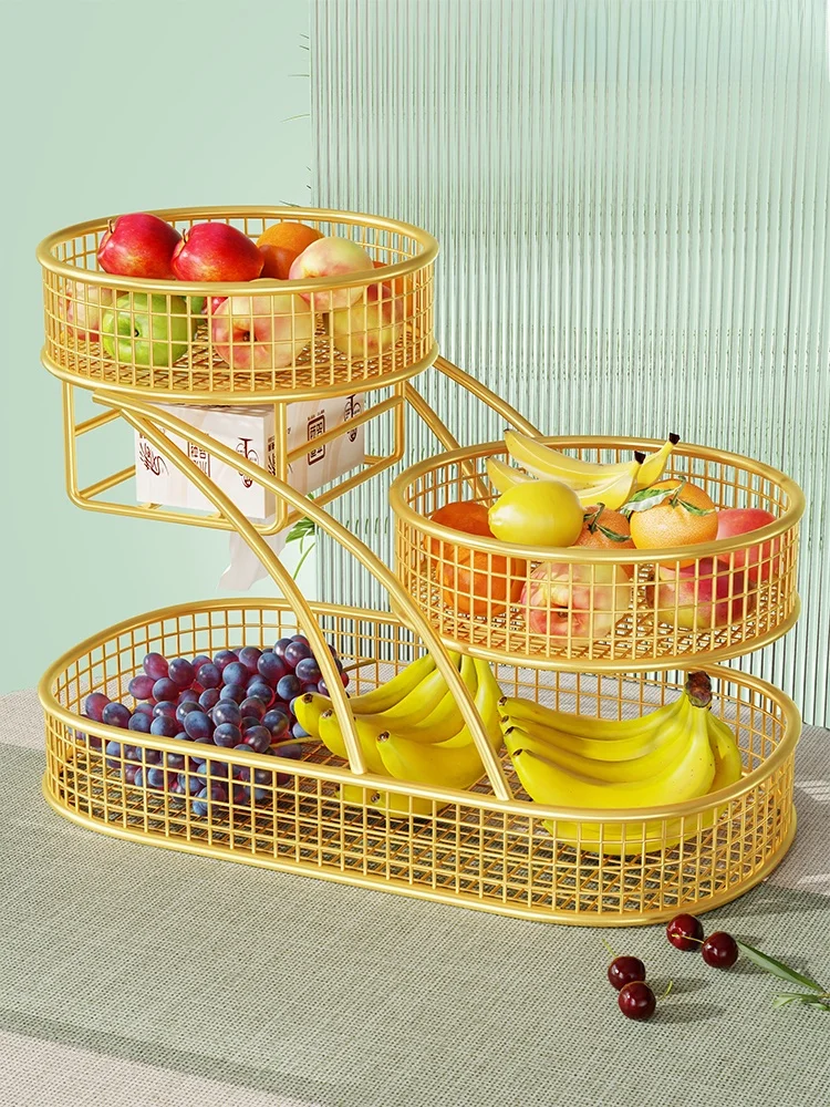 

Многоярусная фруктовница Ele: подставка для фруктов, органайзер для конфет на журнальный столик, роскошный декор для дома