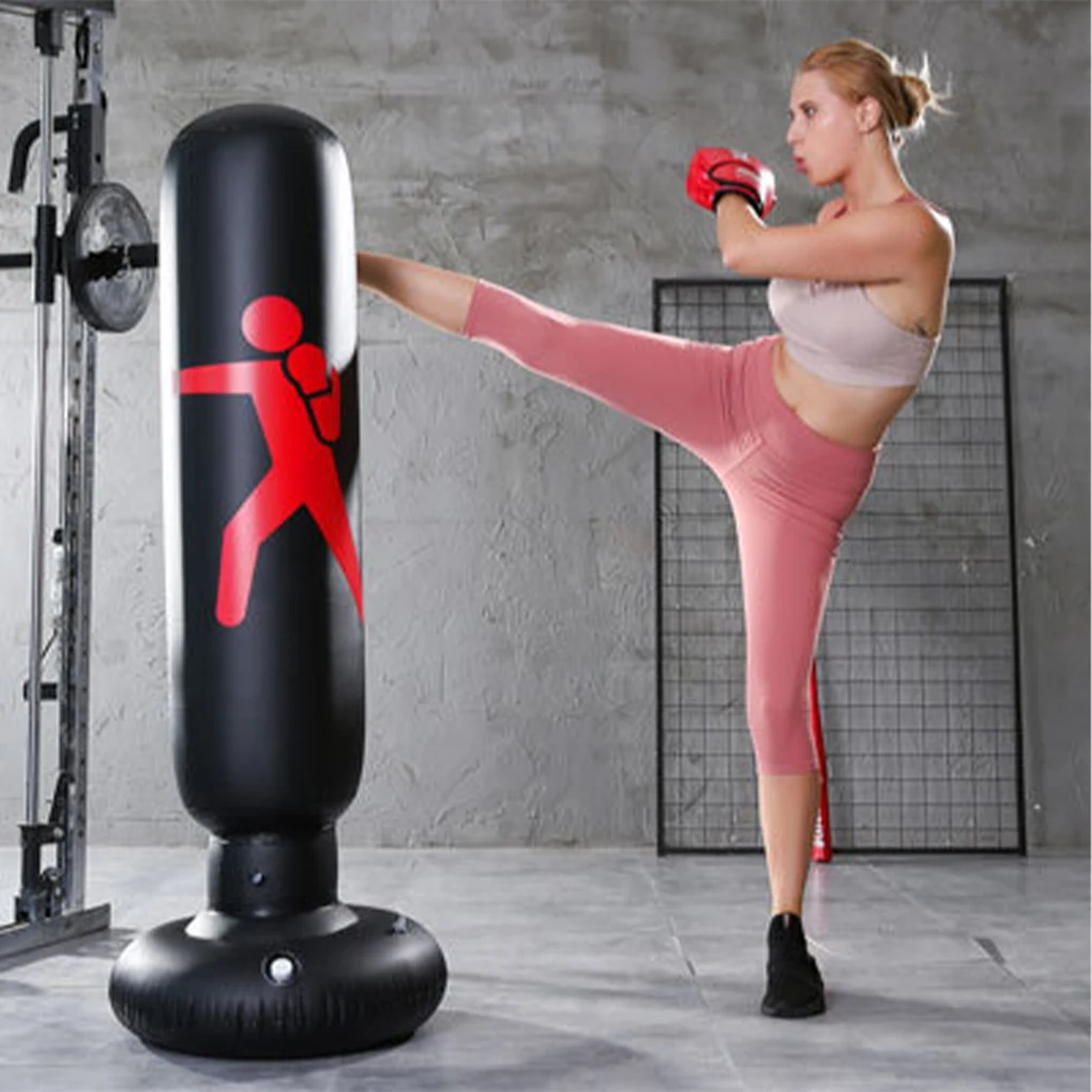 Durable PVC Inflatable Punching Bag For Effective Workouts Safe To Fitness Inflatable Punching Bag