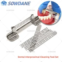 Tratamiento de reducción de esmalte interproximal de ortodoncia Dental, tira de limpieza de poliestiras, tiras de pulido, juego de herramientas de Material