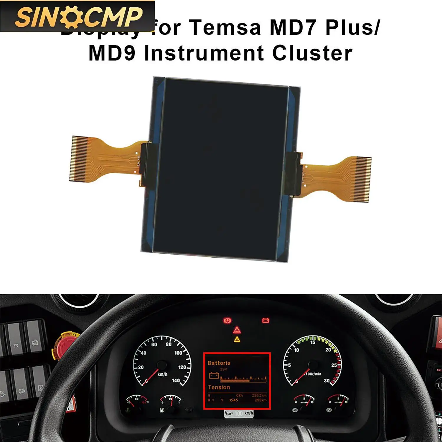 

5010595267 45/55/75/85/95 LCD Display ScreenFor DAF TRUCK Cluster For LF/ CF/ XF Interior Parts Gauges Dash Panels 1Pc