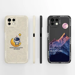 Case For Xiaomi 11 Lite 5G NE Youth Edition Popular Astronaut Smooth Liquid Cover For Xiaomi11 Lite5GNE 11Youth Edition Fundas