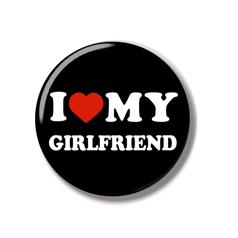 44 مللي متر أنا أحب صديقتي صديقها دبوس لينة زر مجوهرات الإبداعية شارة الكرتون بروش التلبيب دبوس حقيبة ظهره قبعة الديكور #3