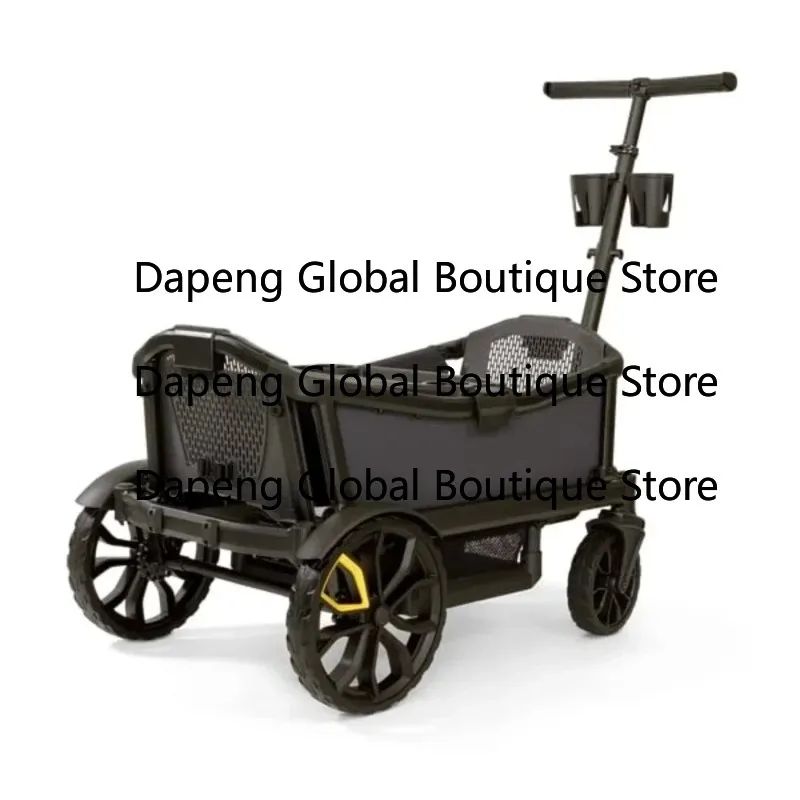 Lightweight Foldable Multi Purpose Transport Cart Push Pull Portable Storage Trolley For Outdoor Daily Carrying