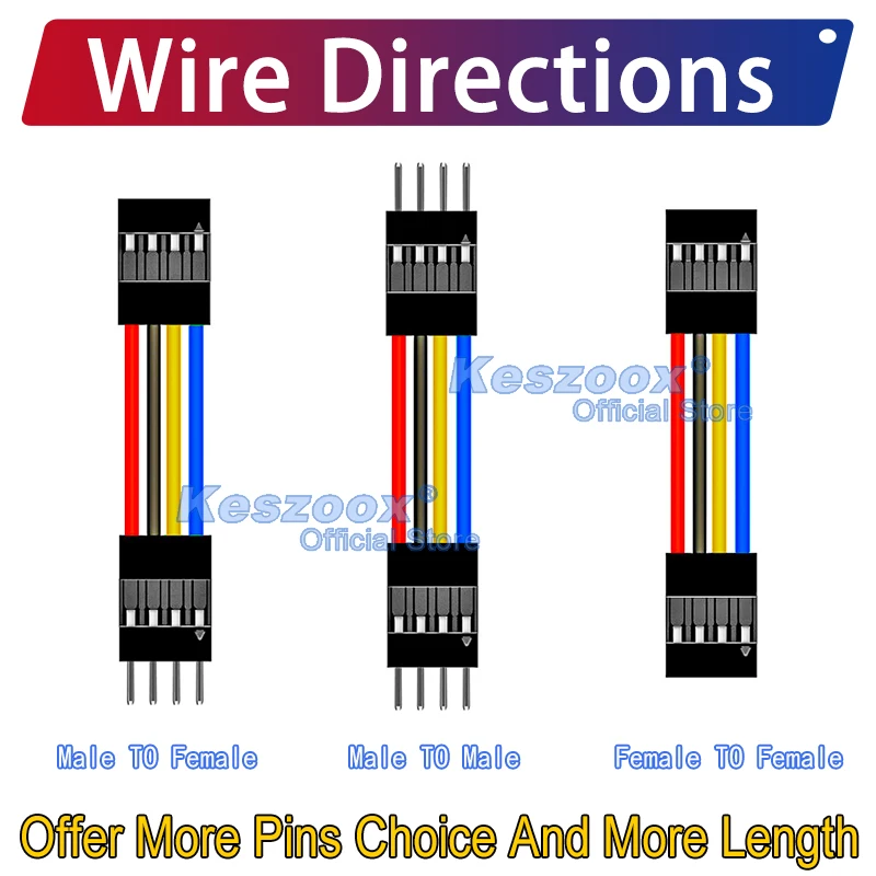 Dupont 2.5mm Extension Silicone Wire Connector 2/3/4/5/6/7/8/9/10/11/12Pin Cable Crimp Terminals Block Jack Plug 22AWG Copper
