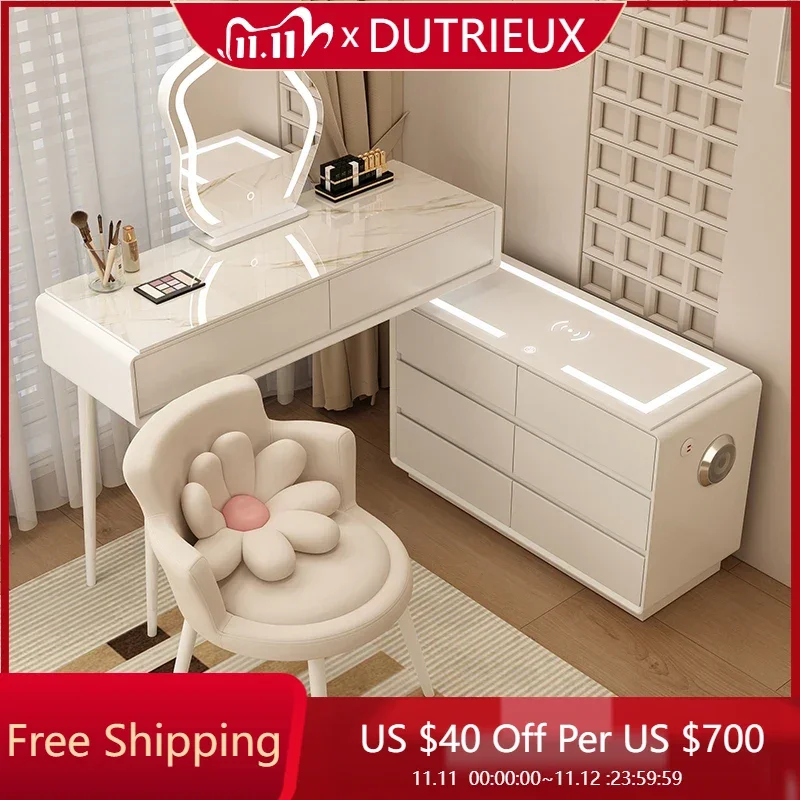 

White Jewelry Dressing Table Corner Study Organizer College Dorm Essentials Vanity Table Shelf Comoda Pra Quarto Home Furniture