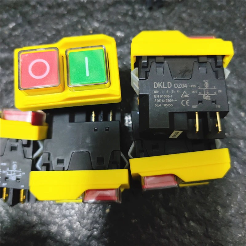 2PCS DKLD DZ04 4 Pins Waterproof Electromagnetic Push Button Switche