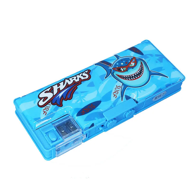 School pencil cases trousse scolaire Multifunctional Stationery Deformed Storage Box Pencil Box Kids Comes with pencil sharpener