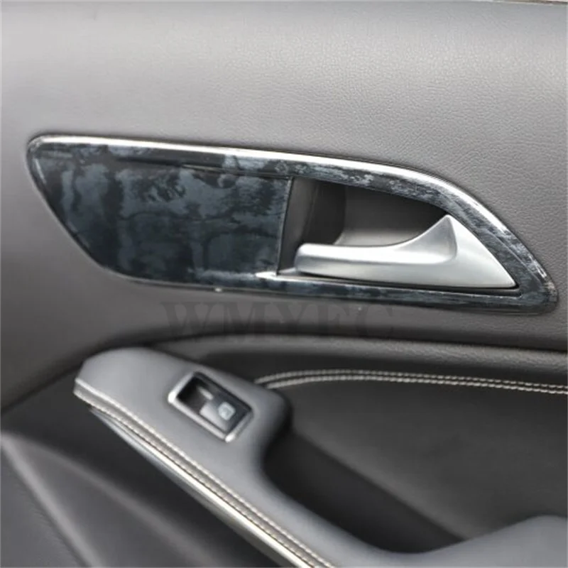 Body Trim Cover Door Inner Handle Bowl Armrest Parts Frame Hoods 4PCs for Mercedes GLA X156 CLA C117 2015 2016 2017 2018 2019