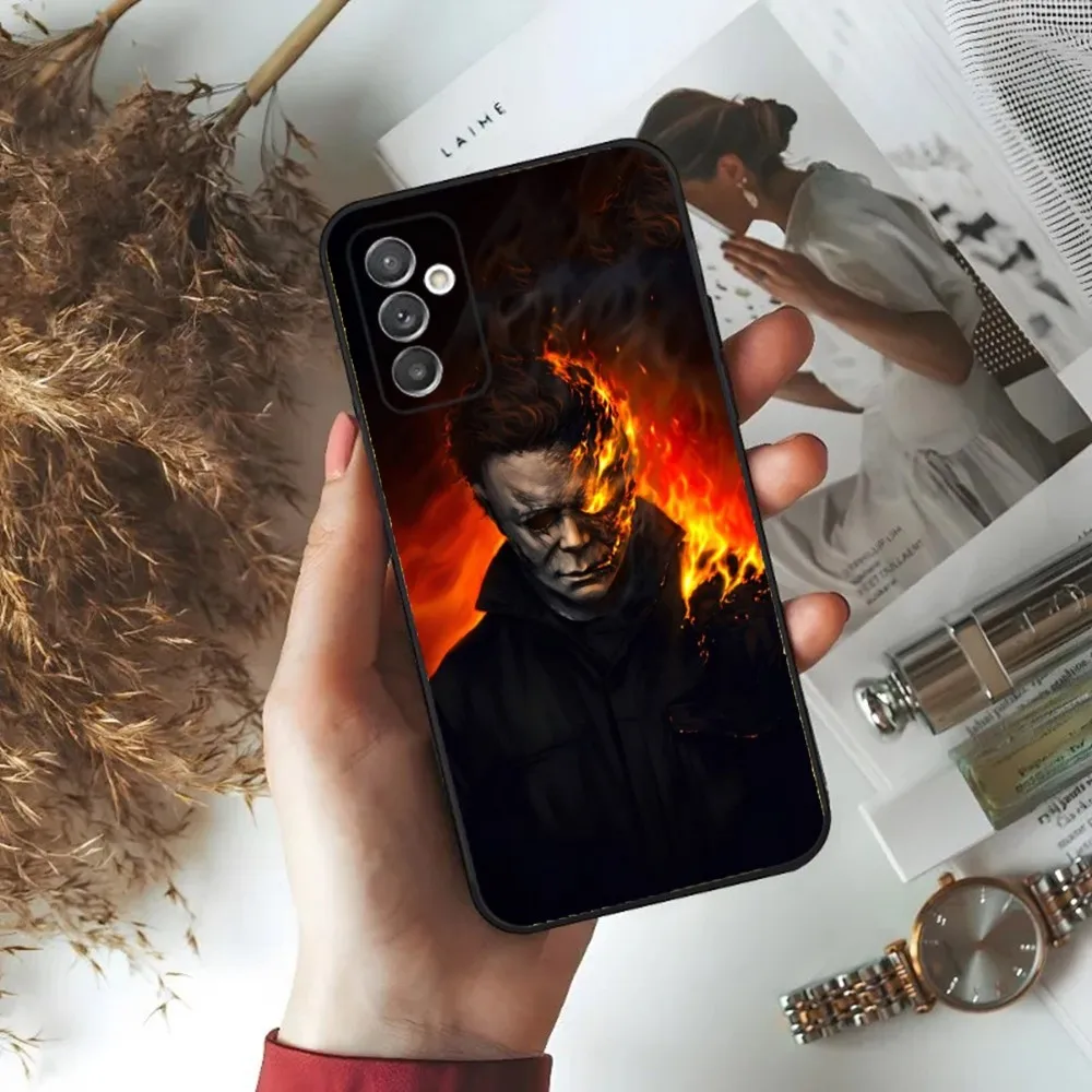 Horror H-Halloween Michael Myers Phone Case For Samsung S24,23,22,30,21,10,9,Ultra,Plus,Lite,FE,5G Black Soft Case - Image 5