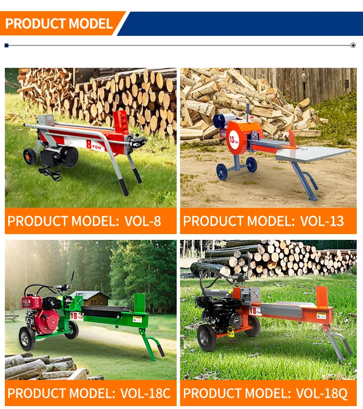 맞춤형 유압식 나무 쪼개기, 소형 휴대용 전기 장작 가공기, 다기능 통나무 쪼개기