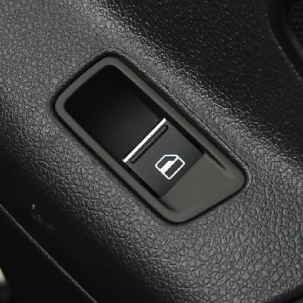 7Pcs Car Window Lift Button Sequin Sticker for Volkswagen VW Tiguan Passat for Skoda Karoq Chrome Accessories