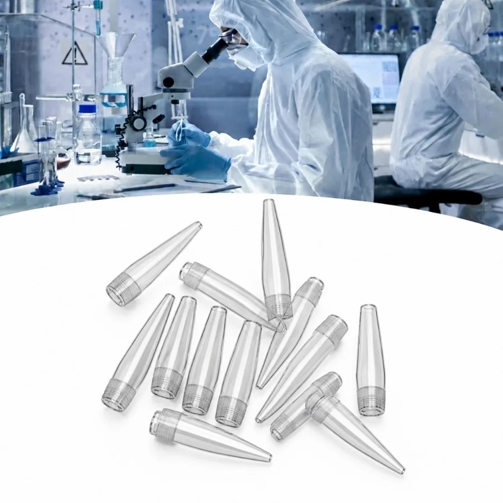500pcs ，1.5ml Polypropylene Cryogenic Vial 1.5ml Capacity Tube With Cap 1.5ml Microcentrifuge Tube Cylindrical Shape Transparent