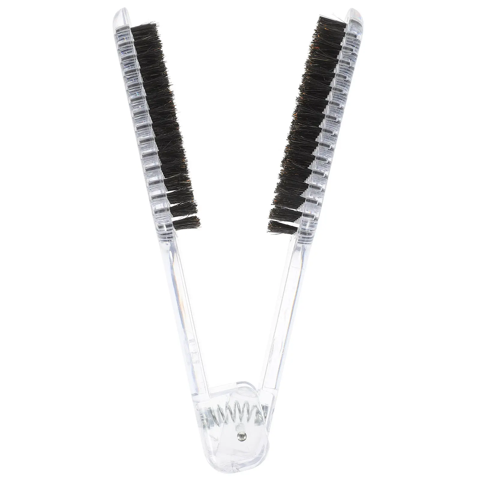 

Hair Straightening Comb Plastic V-Shaped Design Salon Home Use Lightweight Portable Styling Hair Straightener Clamp Brush