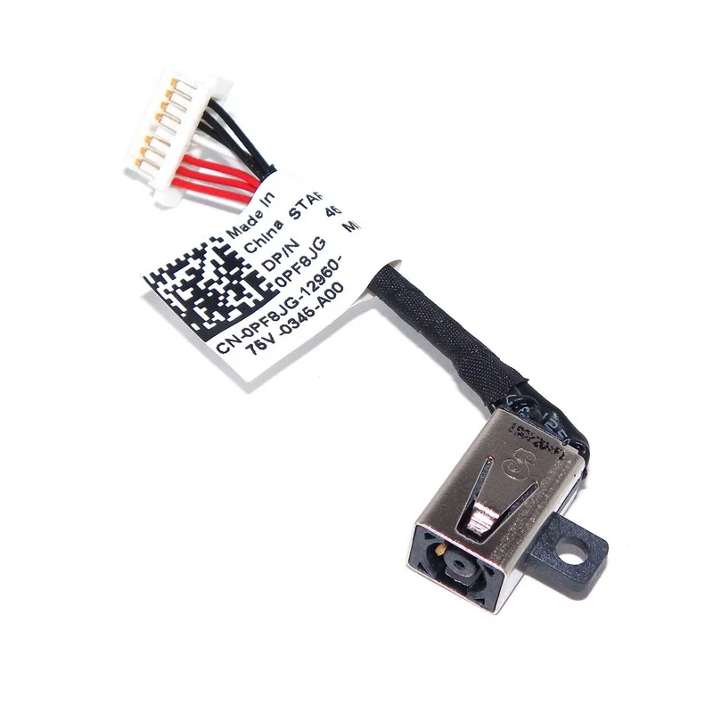 New Laptop DC Power Jack Cable Harness for Dell Inspiron 13 7368 7378 P69G 450.07R03.0021 PF8JG 0PF8JG