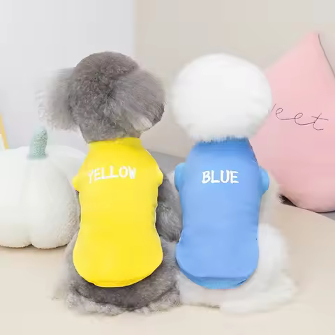 Summer Dog Vest Small Dog Clothes T-shirt Cat Puppy Bichon Yorkshire Terrier Schnauzer Poodle Chihuahua Pet Clothing Dog Costume