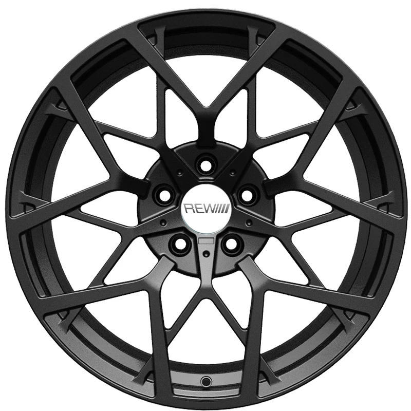 1pcs Professional Test Good Quality Painted Finish Passenger Car Wheels Customized Full Matte Black Forged Alloy Rim Hubs
