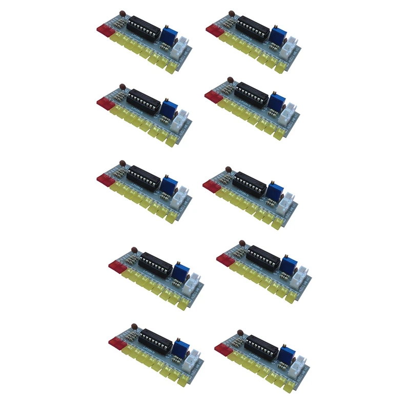 T82C Hot Sale-10X LM3915 Audio Level Indicator DIY Kit 10 LED Sound Audio Spectrum Analyzer Level Indicator Kit Electoronics Sol