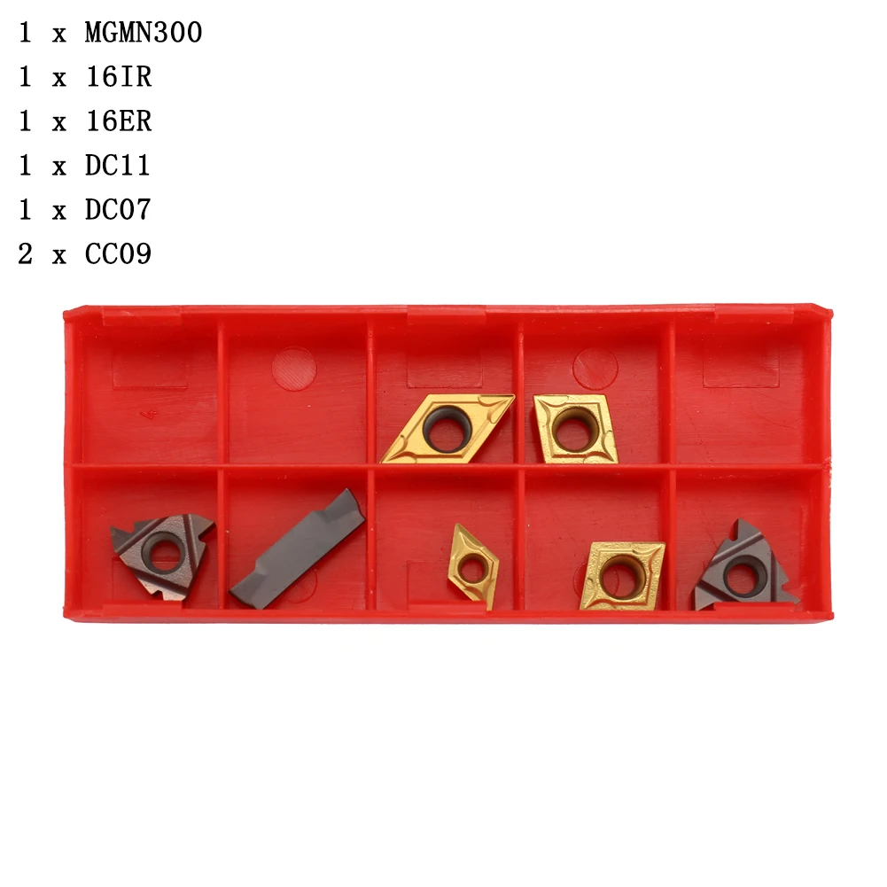 Top Grade Carbide Inserts Set for 16mm Shank Lathe Boring Bar Turning Tool Holder High Toughness and Durability