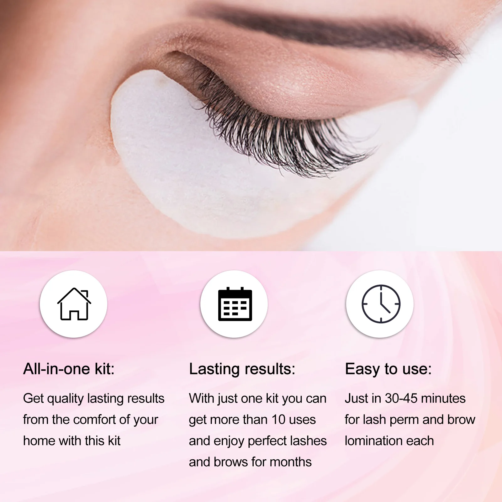 まつげパーマセット ラッシュリフトキット まつげパーマセット セミパーマネントまつげパーマ カーリングキット リフトパッド付き クリーニングツール付き