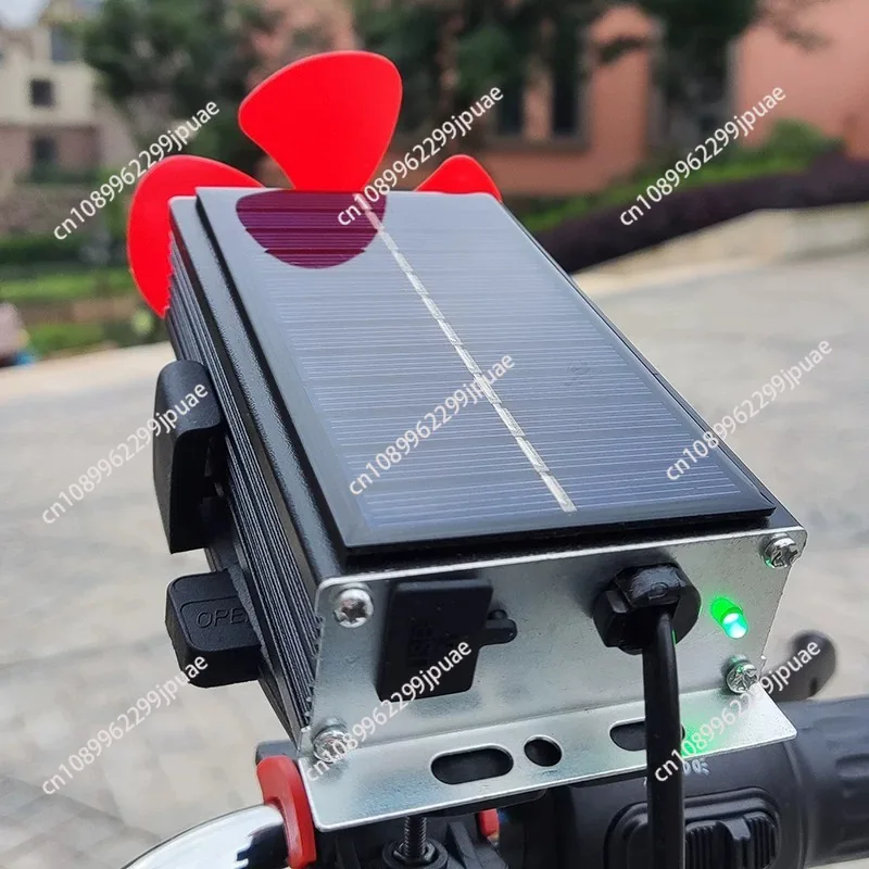 Solar Wind Power Generator EV Range Extender Charging While Driving For Electric Vehicle Battery Boost