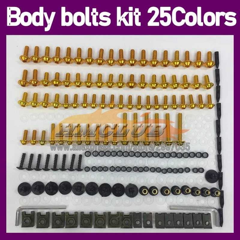 268PS Body Bolt Screw Nuts For HONDA NSF 100 NSF-100 NSF100 06 07 08 09 10 2006 07 2008 2009 2010 Fairing Bolts Full Screws Kit