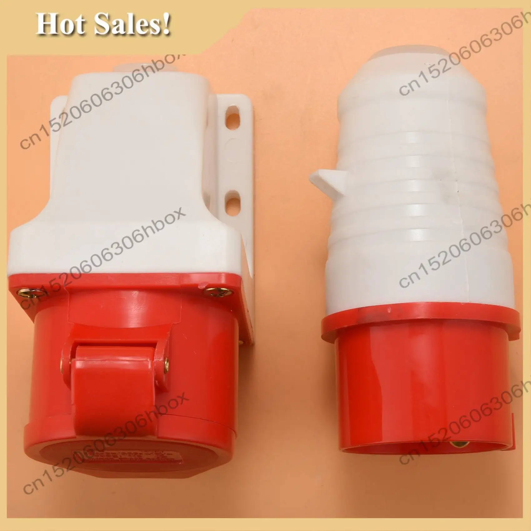 

-HOPE 16 Amp 5 Pin Plug & Socket Weatherproof IP44 3 Phase 380-415V 3P + N + Earth 16A