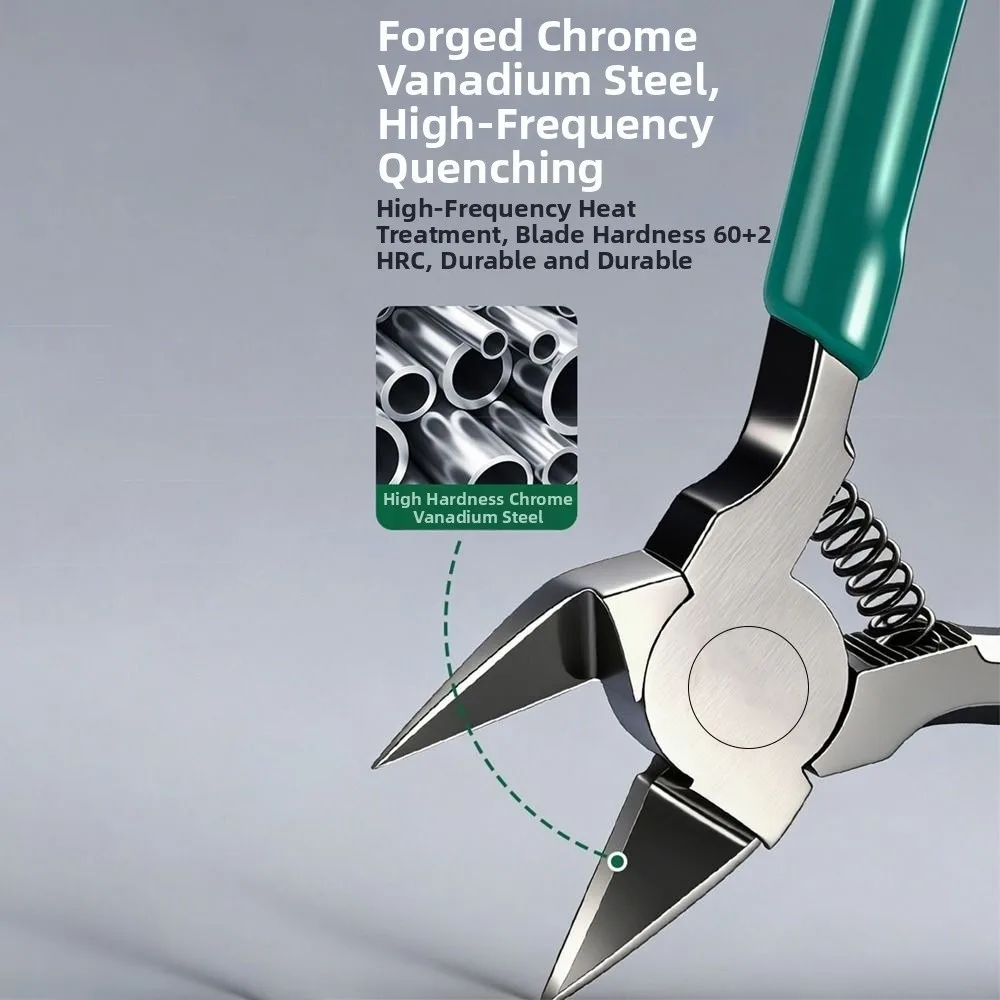 New High Carbon Steel Diagonal Cutting Pliers PVC Handle Non Slip Wire Cutter Small Diagonal Pliers Electronics Repair