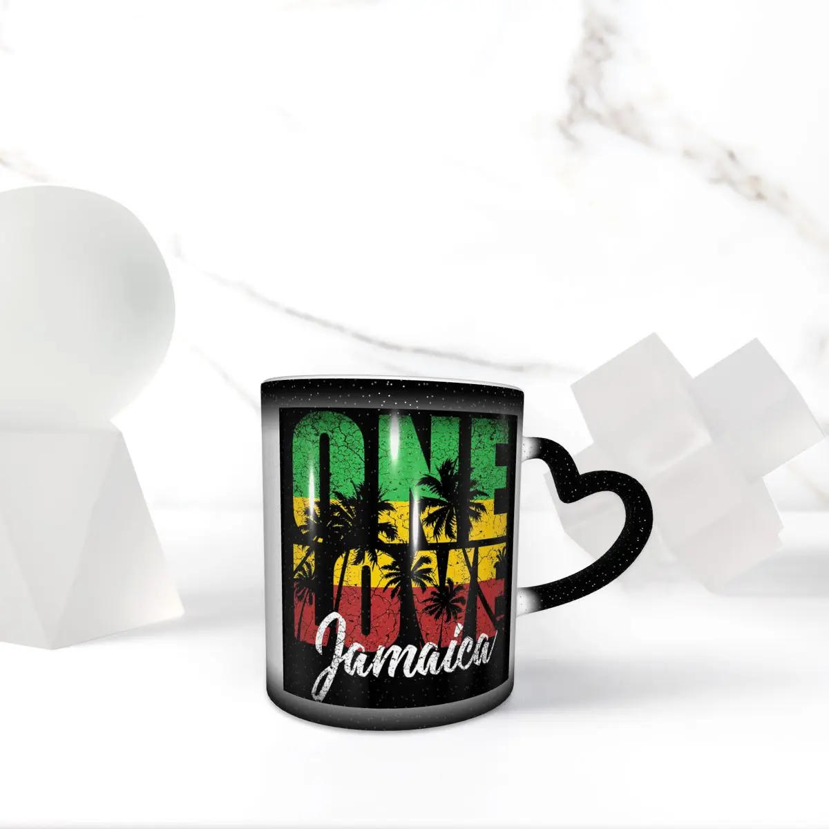 Taza de Cerámica Divertida con Diseño de Bob Marley One Love, Estilo Vintage Harajuku, para Café, Té, Leche, Regalo para Amigos