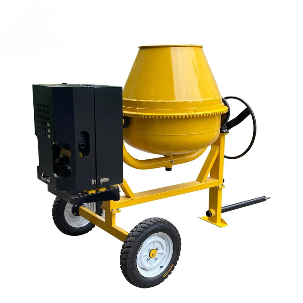 

400L 500L mobile portable concrete mixer with 2 tires