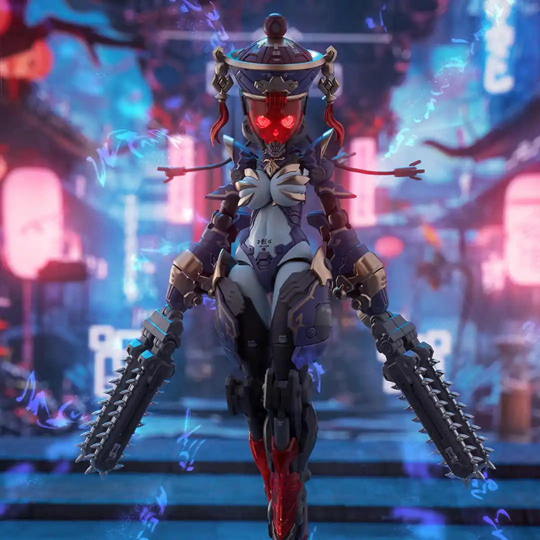 متوفر في المخزون Hemo Line Medeta Remnant Roar Zombie Machine Girl Jiulianzhong تجميعها أنيمي نموذج لجسم لعبة #6