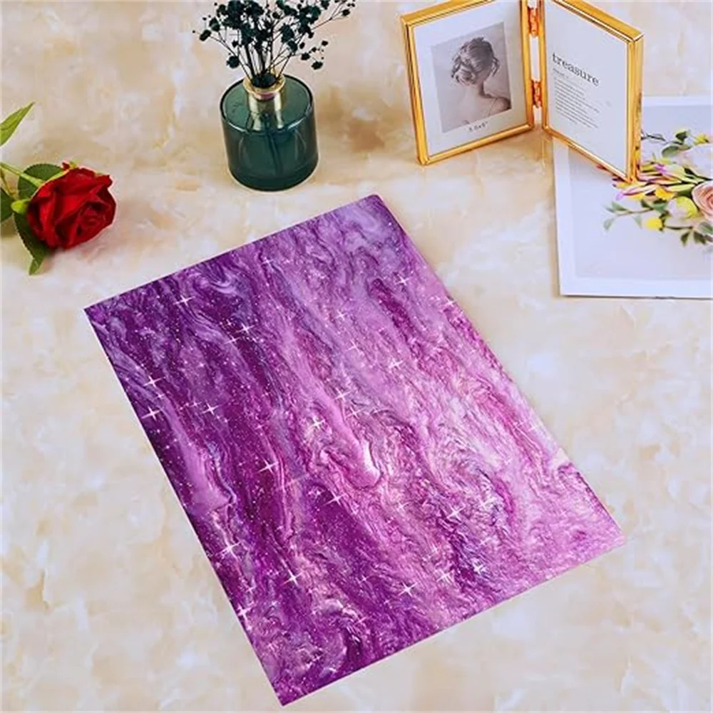 Purple Sheet Star Glitter Acrylic Sheet 3MM Thick 12*8 Feet Used for Crafts Decoration DIY material etc.