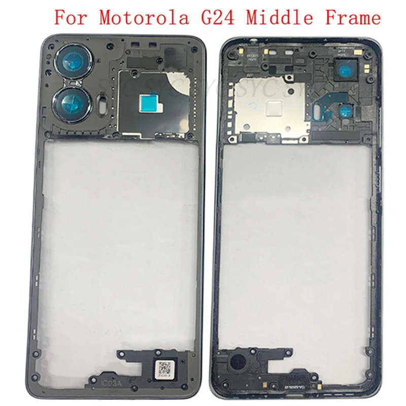 

Middle Frame Center Chassis Phone Housing For Motorola Moto G24 Frame Cover Repair Parts