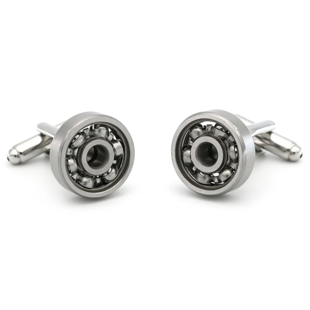 Classic Mechanics Design Iocomotive Bearing Cufflinks Quality Brass Material Metal Color Cuff Links Wholesale&retail