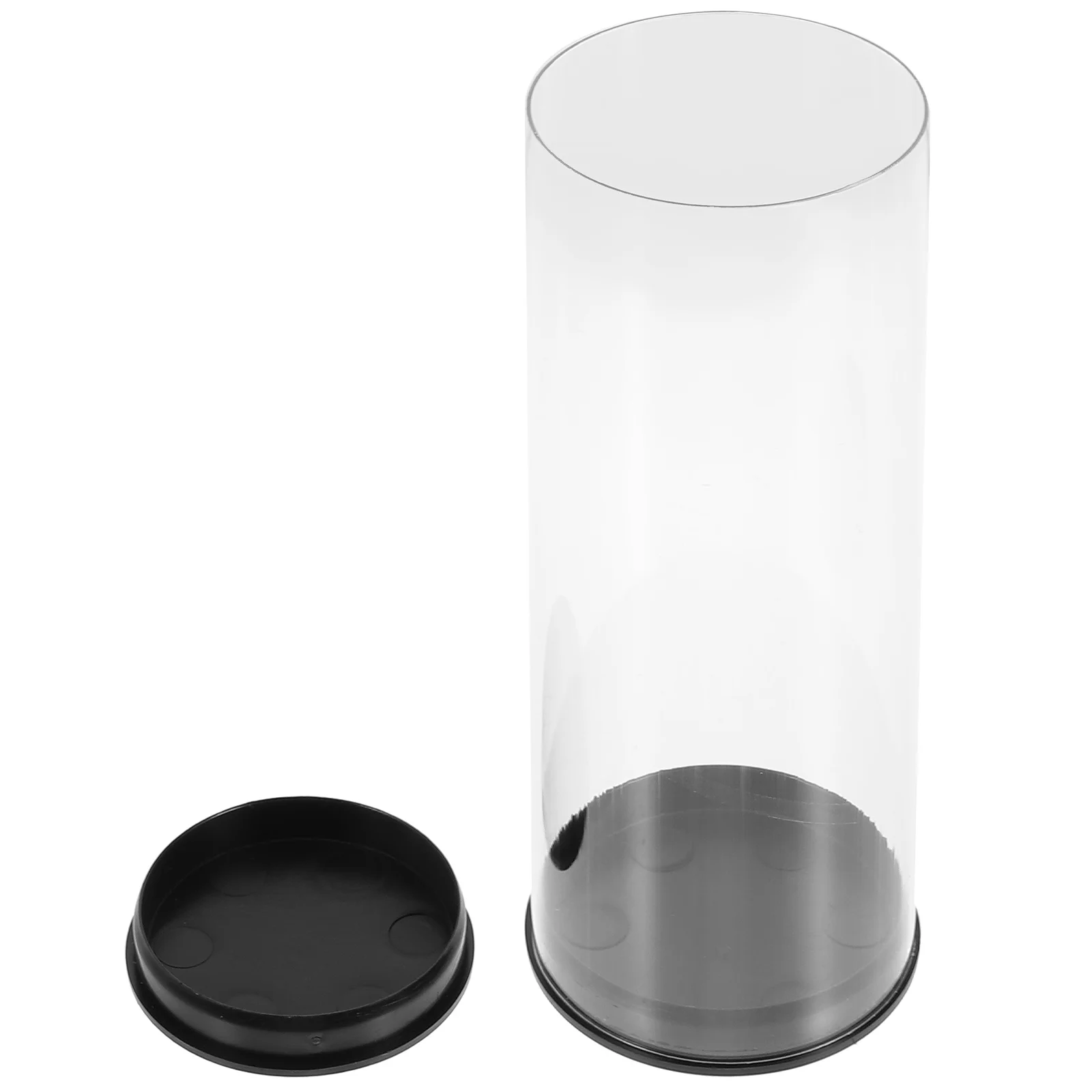 Golf Tube Case Transparent Container Ball for Golfing Display Plastic Golfs Holder Portable with Cover