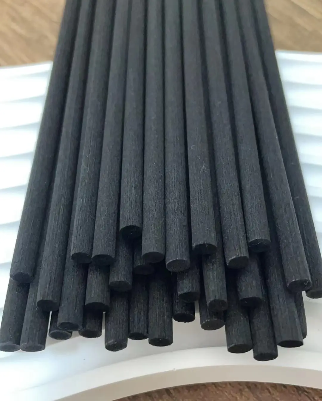 50 peças dia3/4/5mmx l40/35/30/25/22cm premium preto fibra varas de recarga da substituição do difusor reed para a qualidade superior da fragrância